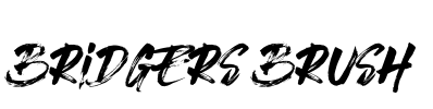 Bridgers Brush Font Image