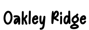 Oakley Ridge Font Image