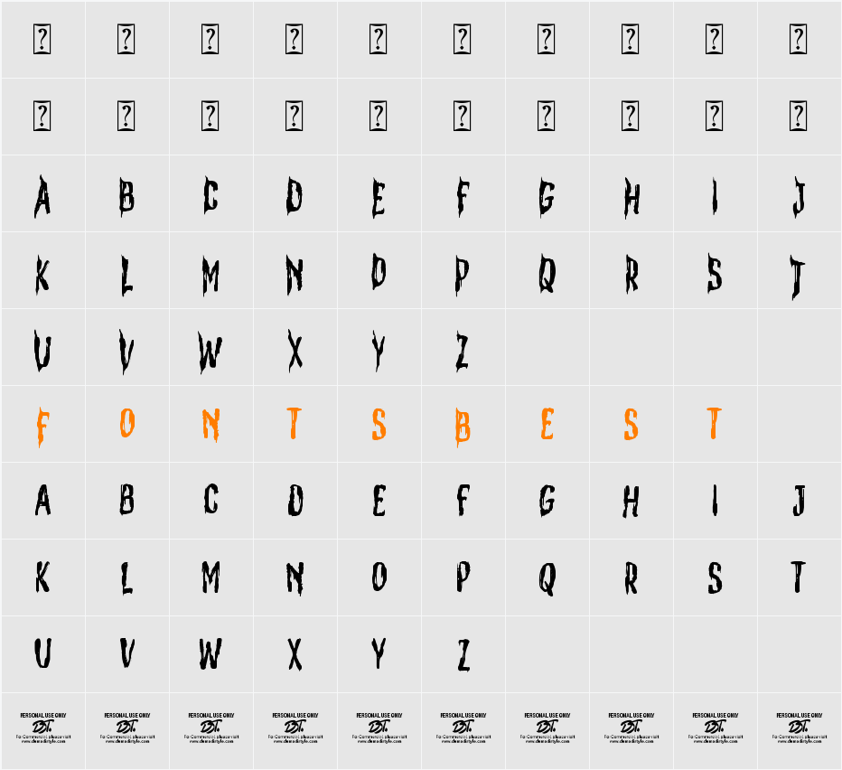Heatizen Character Map
