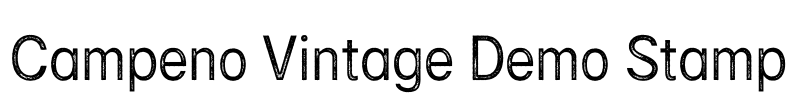 Campeno Vintage Demo Stamp Font Image