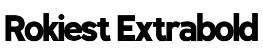 Rokiest Extrabold Font Image