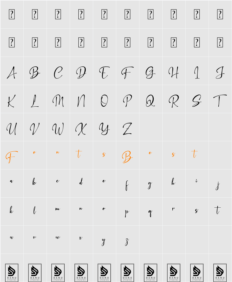 Sonthayu Character Map