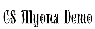 CS Alyona Demo Font Image