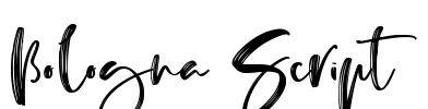 Bologna Script Font Image