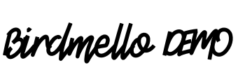 Birdmello DEMO Font Image