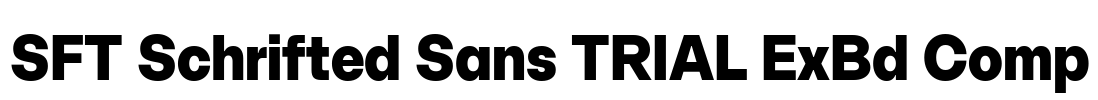 SFT Schrifted Sans TRIAL ExBd Comp
