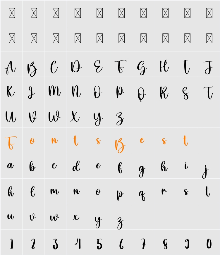 Diamond Character Map