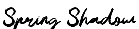 Spring Shadow Font Image