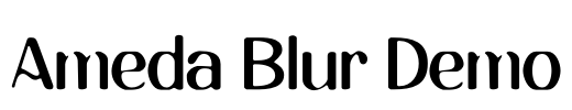 Ameda Blur Demo Font Image