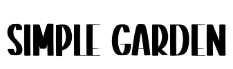 Simple Garden Font Image