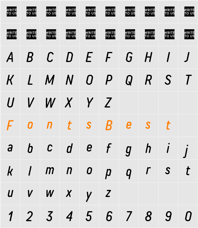 TT Rounds Neue Trl Cmd Md Character Map