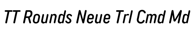 TT Rounds Neue Trl Cmd Md Font Image