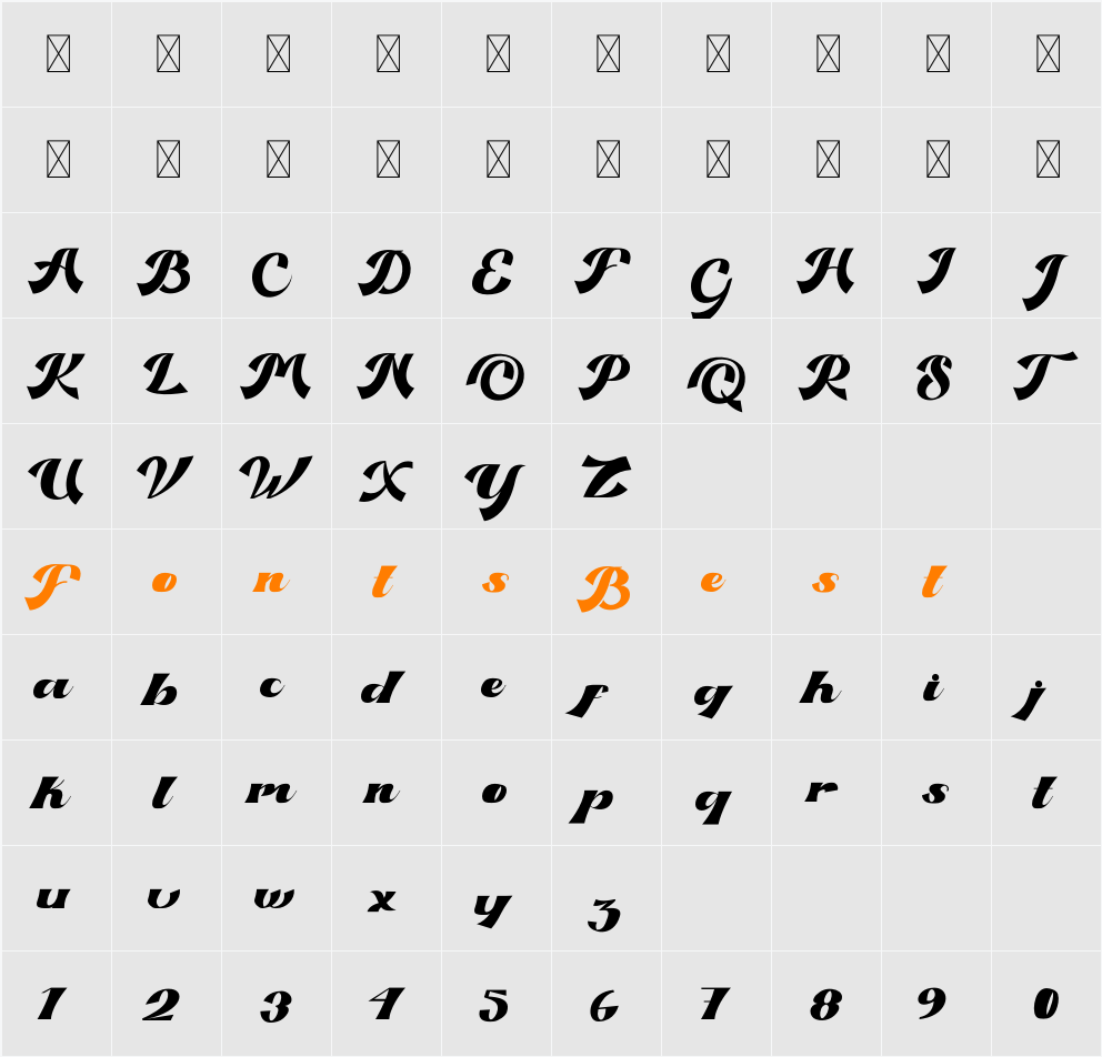 Kasabina Character Map