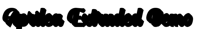 Aprilea Extruded Demo Font Image