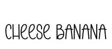 Cheese Banana Font Image
