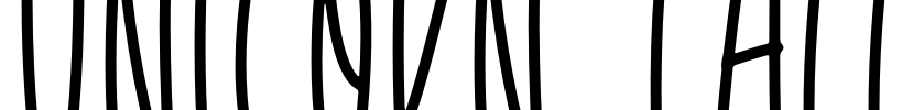 Unicorn Tall Font Image