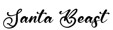 Santa Beast Font Image