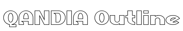 QANDIA Outline Font Image