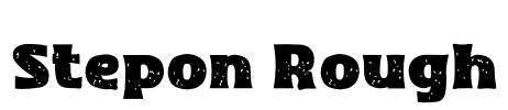 Stepon Rough Font Image