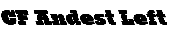 CF Andest Left Font Image