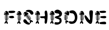 Fishbone Font Image