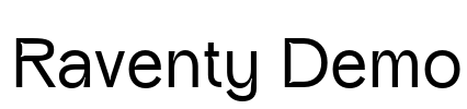 Raventy Demo Font Image