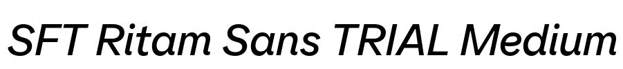 SFT Ritam Sans TRIAL Medium