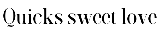 Quicks sweet love Font Image