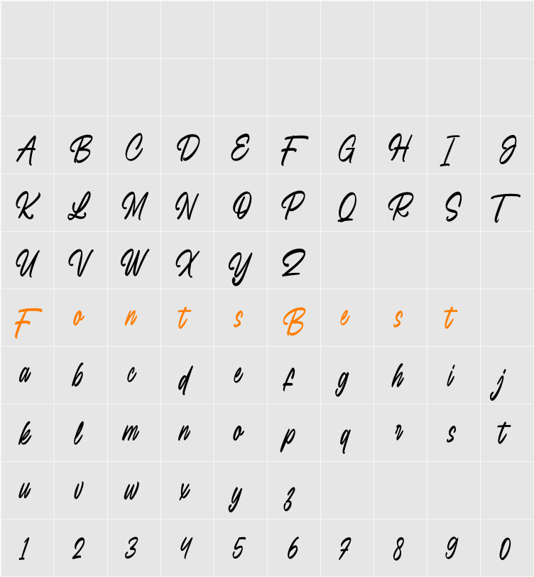 Sweet Cherice Character Map
