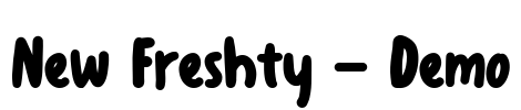 New Freshty - Demo Font Image