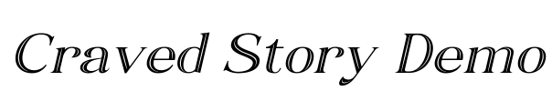 Craved Story Demo Font Image