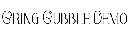Bring Bubble Demo Font Image