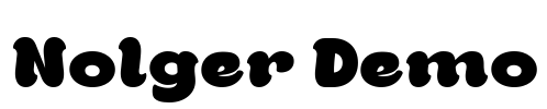 Nolger Demo Font Image