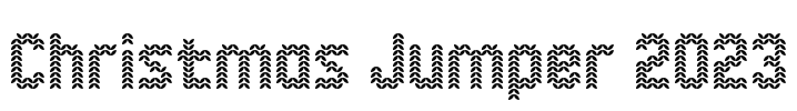 Christmas Jumper 2023 Font Image