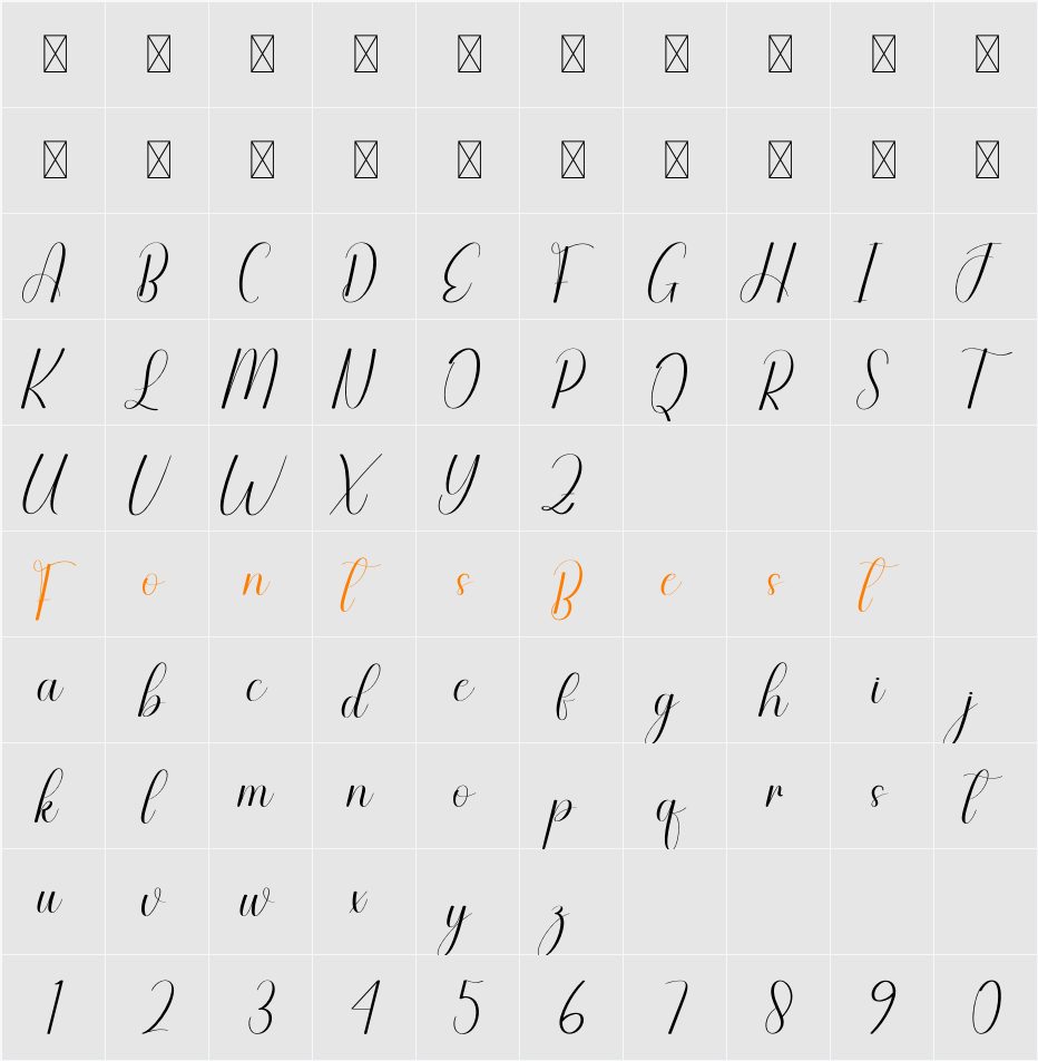 Import Character Map