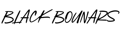 Black Bounars Font Image