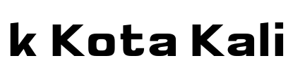 k Kota Kali Font Image