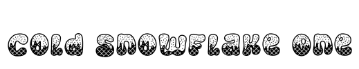 Cold Snowflake One Font Image