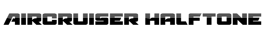 Aircruiser Halftone Font Image