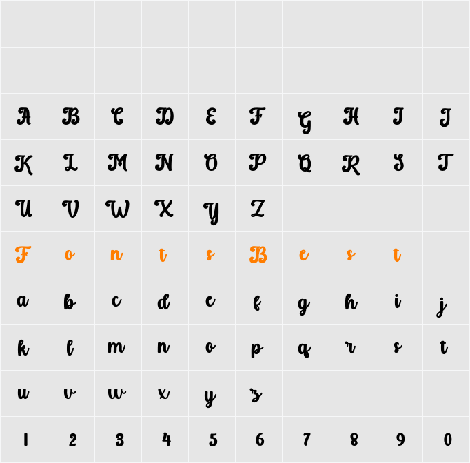 Hello Fyndina Character Map