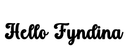 Hello Fyndina Font Image