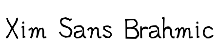 Xim Sans Brahmic