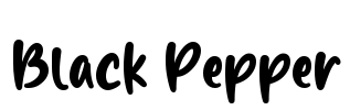 Black Pepper Font Image