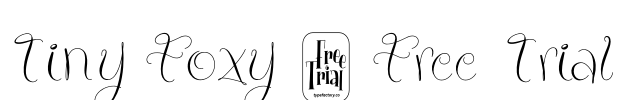 Tiny Foxy - Free Trial Font Image