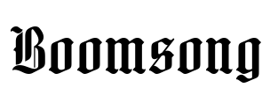 Boomsong Font Image