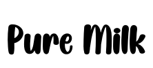 Pure Milk Font Image