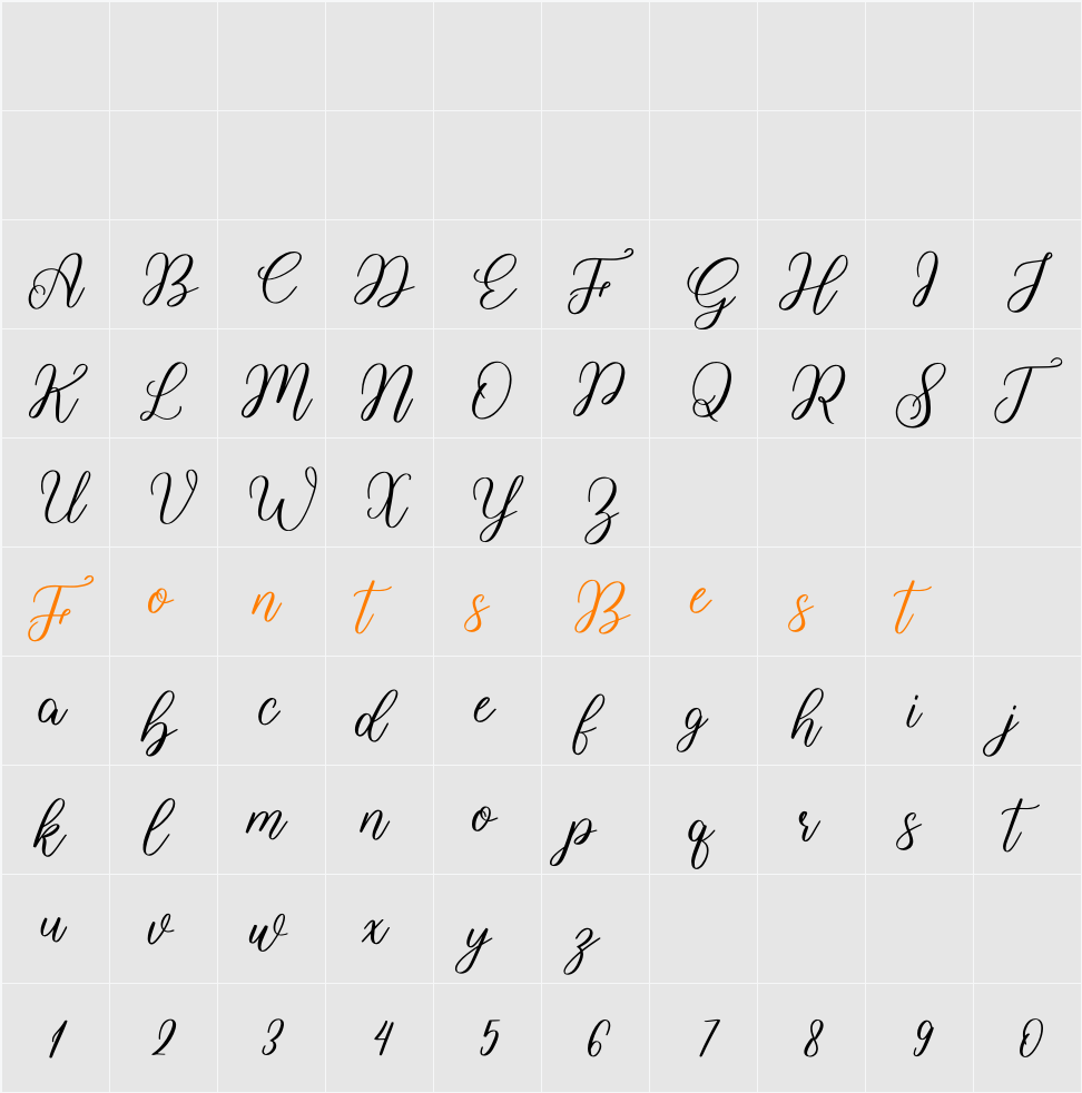 Angelina Character Map