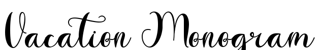 Vacation Monogram
