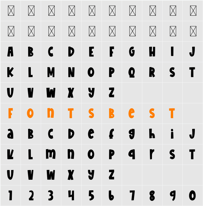 February Delight Character Map