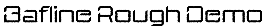 Bafline Rough Demo Font Image